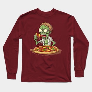 Pizza Zombie: Science Gourmet Long Sleeve T-Shirt